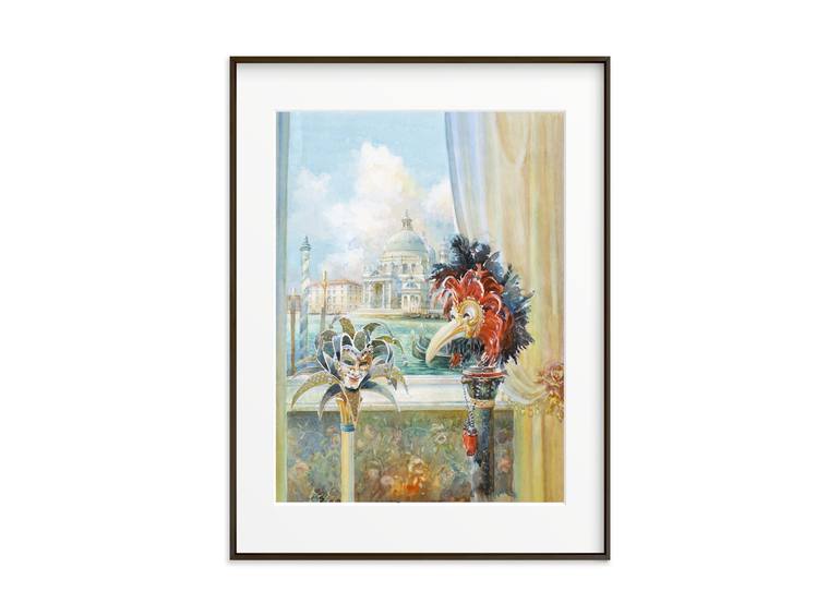 Original Baroque Fashion Painting by Valentyn Orikhovskyi