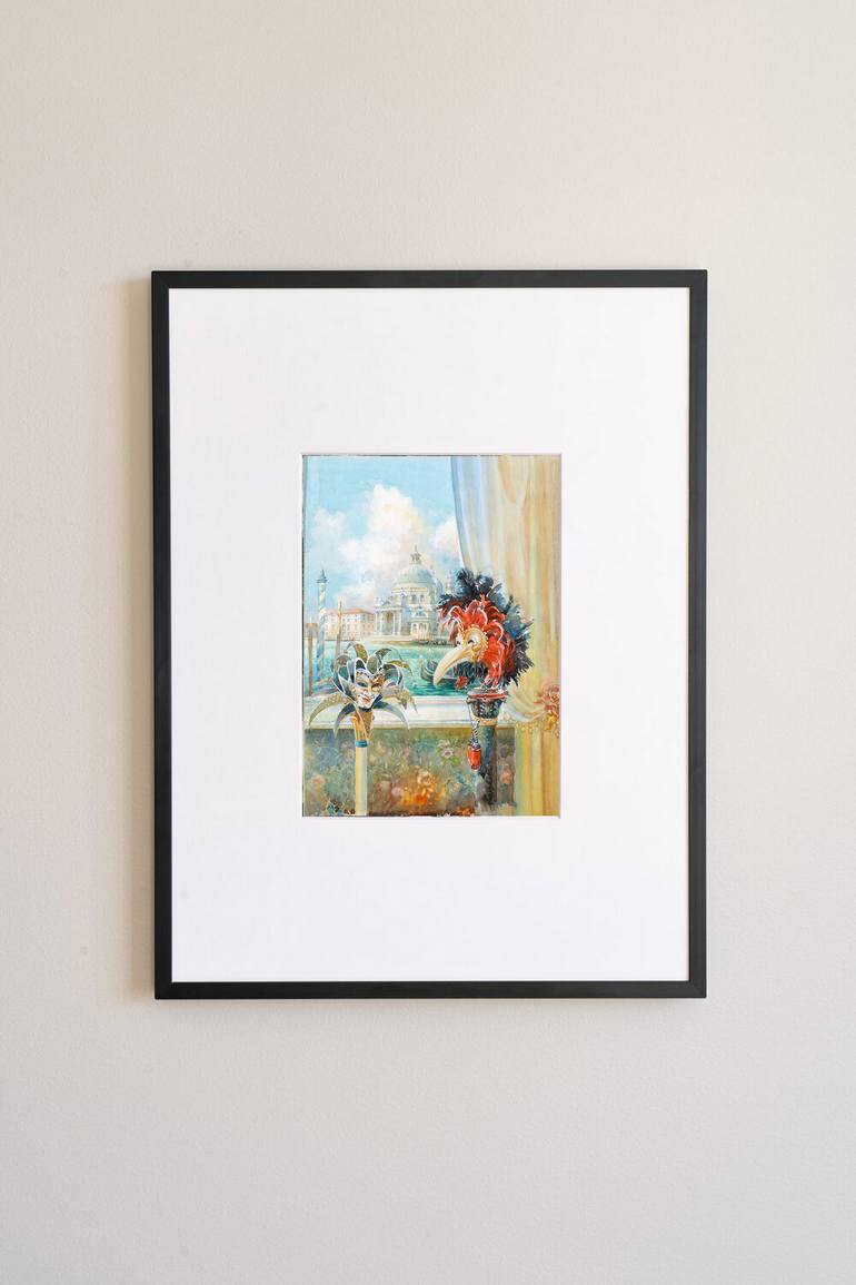 Original Baroque Fashion Painting by Valentyn Orikhovskyi