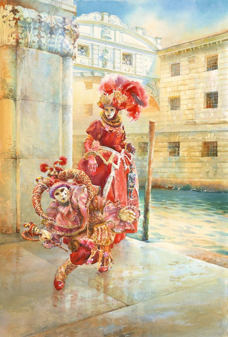 Print of Baroque Fashion Paintings by Valentyn Orikhovskyi