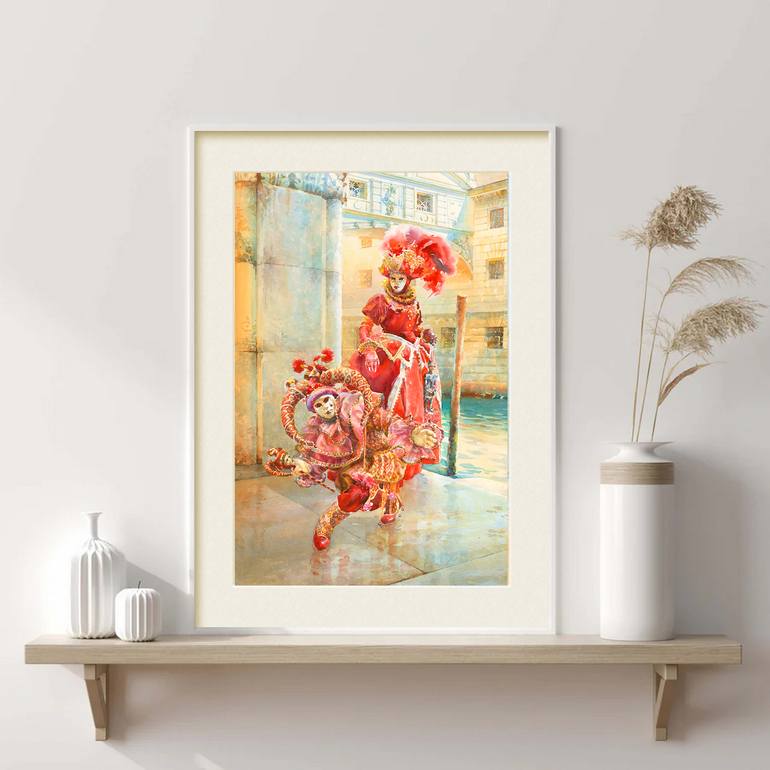 Original Baroque Fashion Painting by Valentyn Orikhovskyi