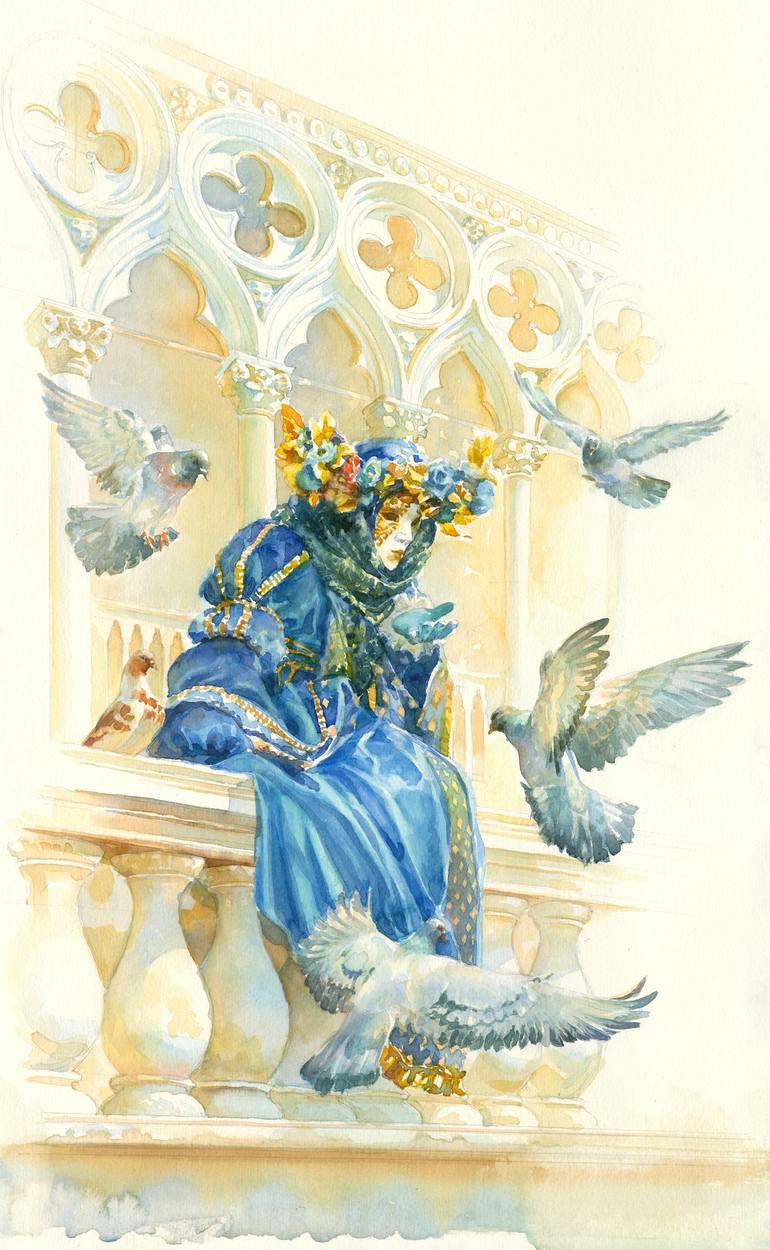 Print of Baroque Fashion Paintings by Valentyn Orikhovskyi