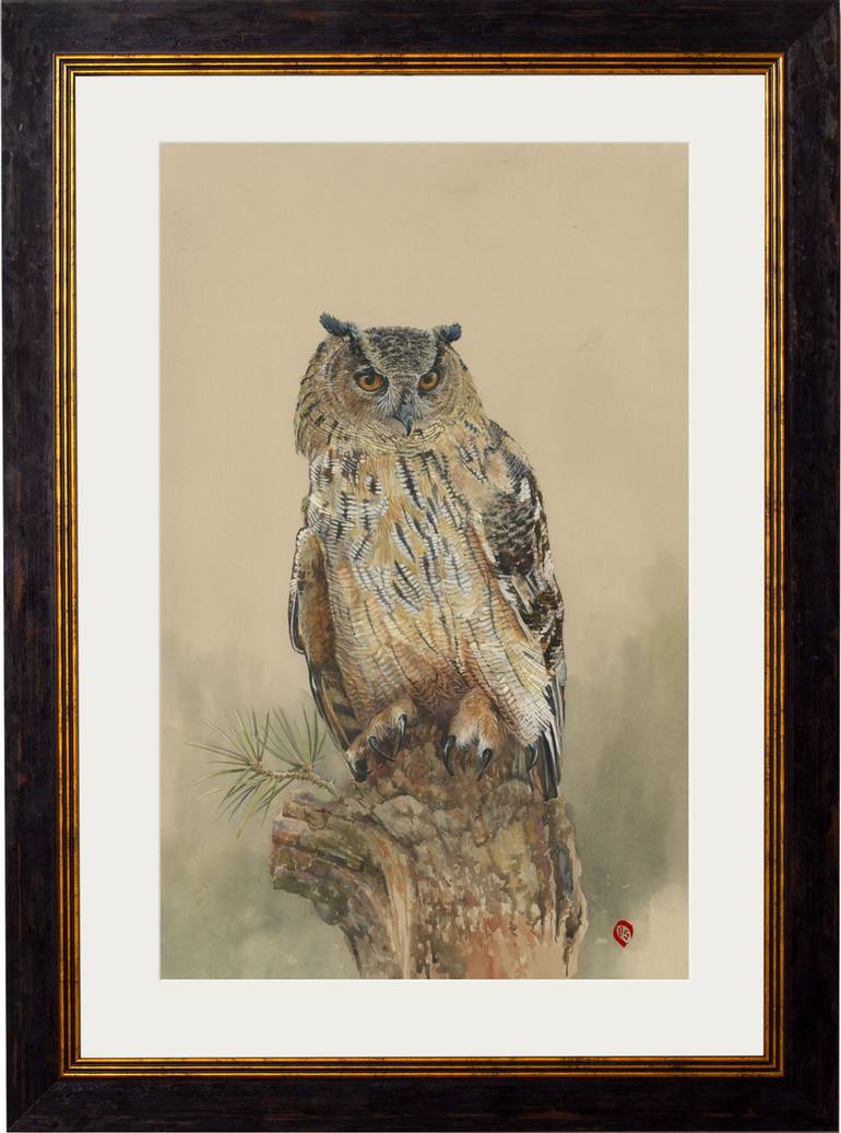 Original Figurative Animal Painting by Valentyn Orikhovskyi