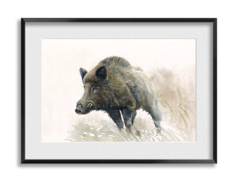 Original Fine Art Animal Painting by Valentyn Orikhovskyi