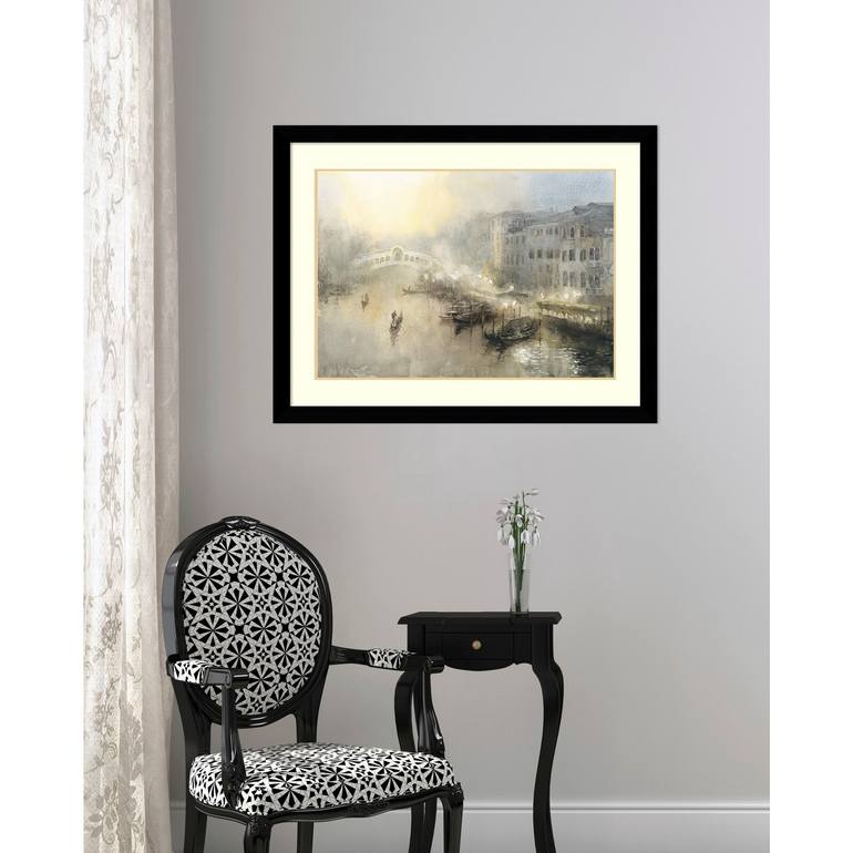 Original Illustration Landscape Painting by Valentyn Orikhovskyi