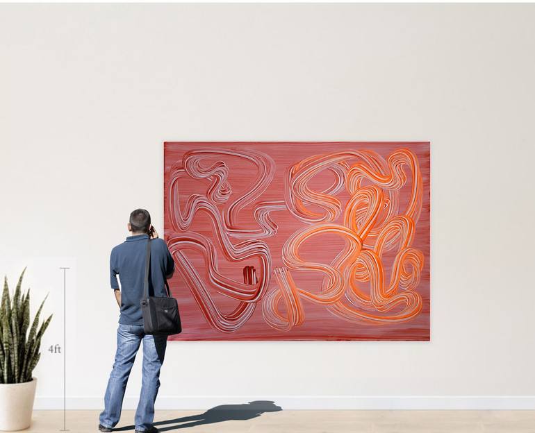 Original Conceptual Abstract Painting by Peter Sandhaus