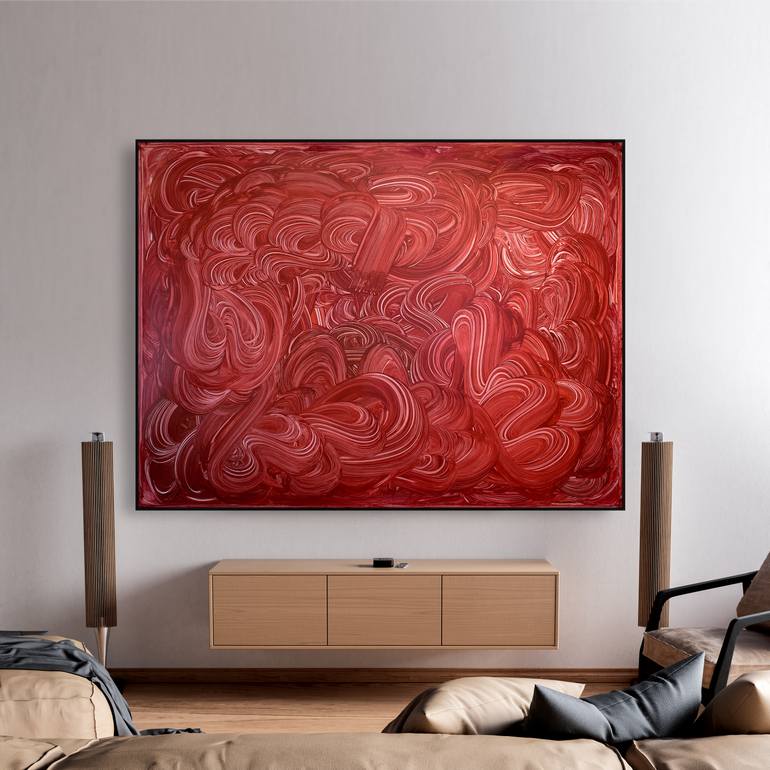 Original Art Deco Abstract Painting by Peter Sandhaus