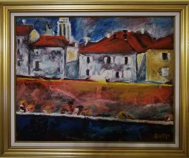 Original Expressionism Cities Paintings by Olivera Starčević