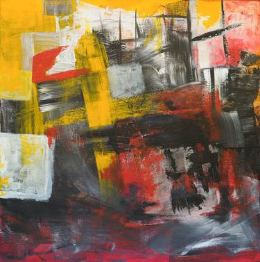 Original Abstract Expressionism Abstract Paintings by Slobodan Dimovski