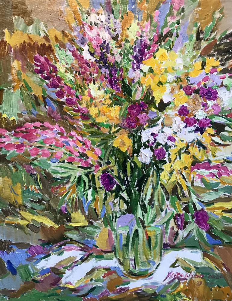 Summer Bouquet Painting by Karakhan S | Saatchi Art