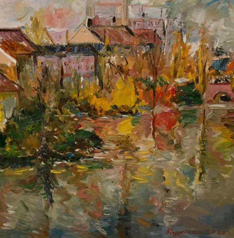 Original Expressionism Cities Painting by Karakhan S