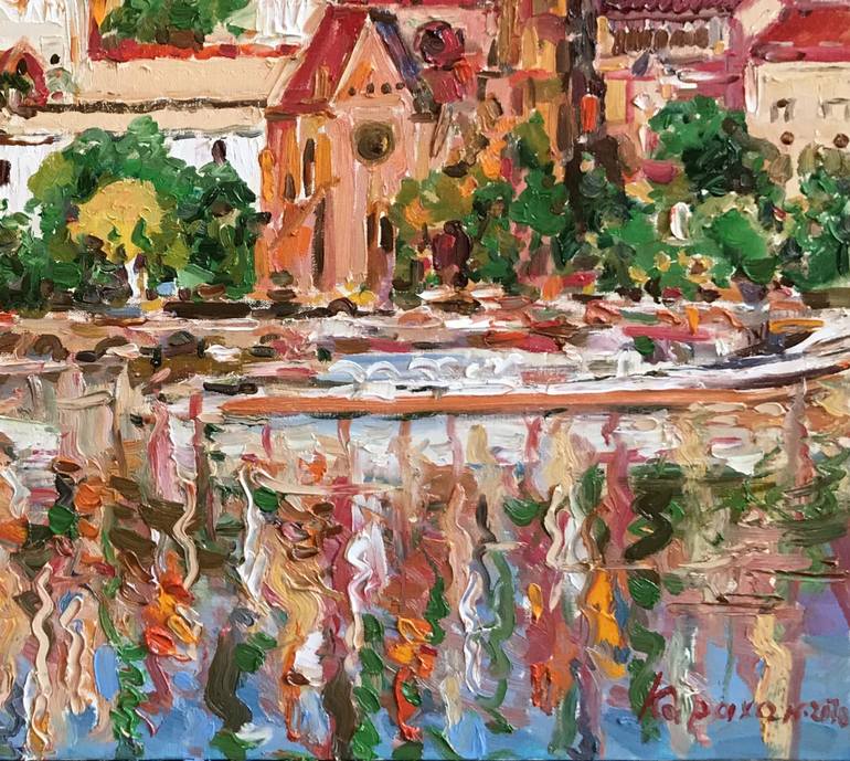 Original Expressionism Cities Painting by Karakhan S