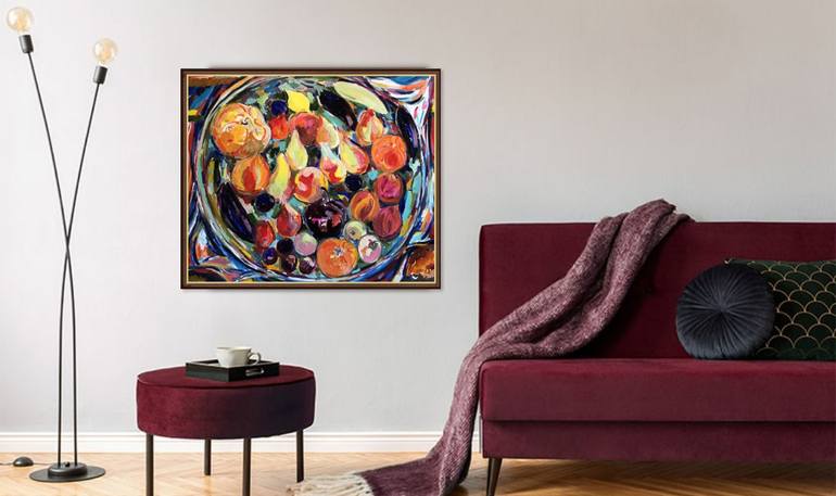 Original Abstract Still Life Painting by Karakhan S