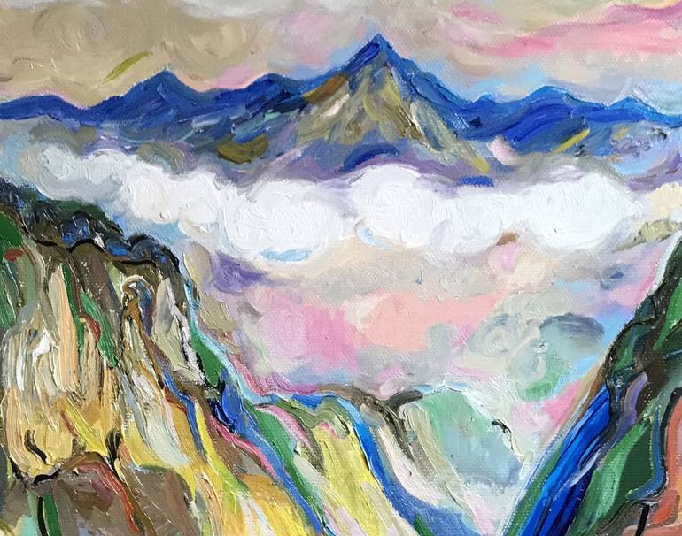 Original Expressionism Landscape Painting by Karakhan S