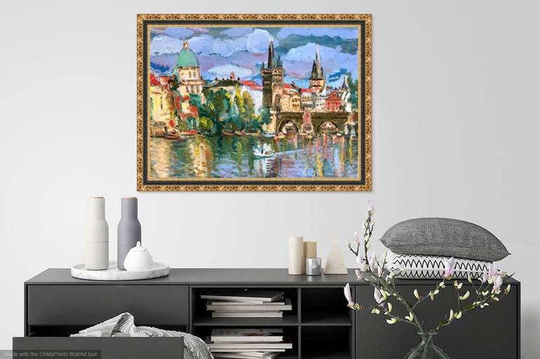 Original Expressionism Cities Painting by Karakhan S