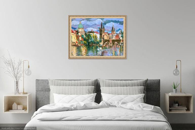 Original Expressionism Cities Painting by Karakhan S