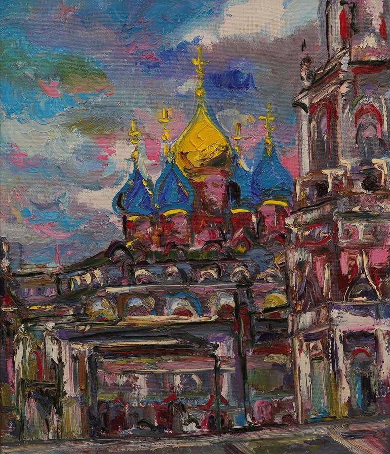 Russian Expressionist deals oil canvas 