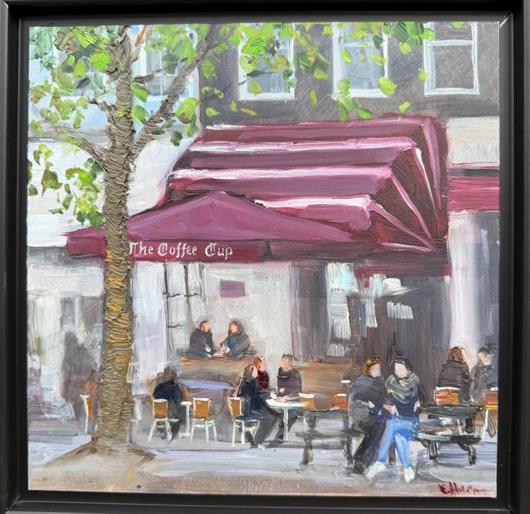 Original Figurative Architecture Painting by Eugenia Alekseyev