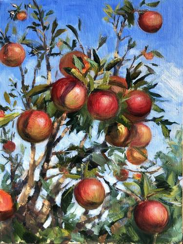 Prosperity, Apple Tree Full of Red Ripe Apples, Season of Crop and Prosperity thumb