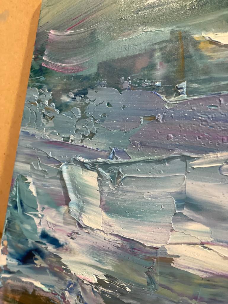 Original Abstract Seascape Painting by Eugenia Alekseyev
