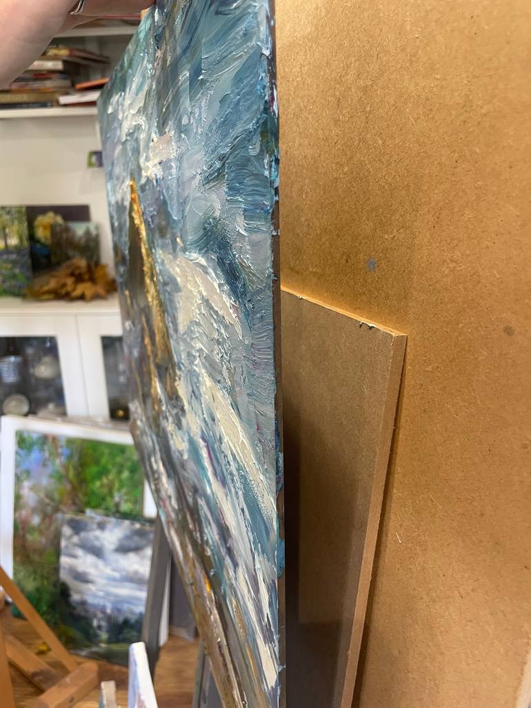 Original Abstract Seascape Painting by Eugenia Alekseyev