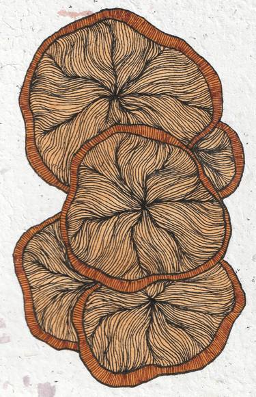 Print of Abstract Botanic Drawings by Elif Kemahlioglu