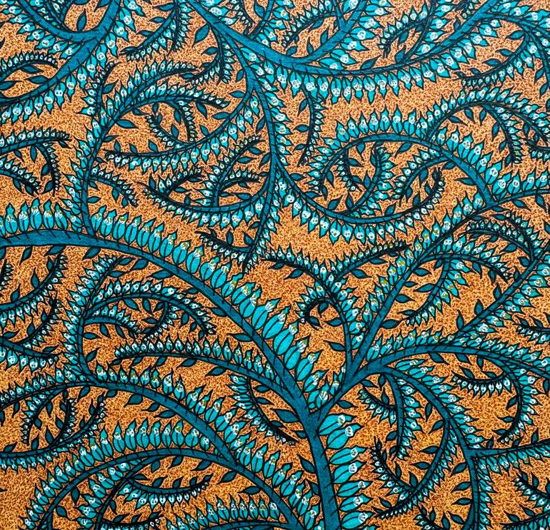 Original Abstract Nature Drawing by Elif Kemahlioglu
