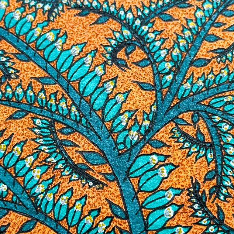 Original Abstract Nature Drawing by Elif Kemahlioglu