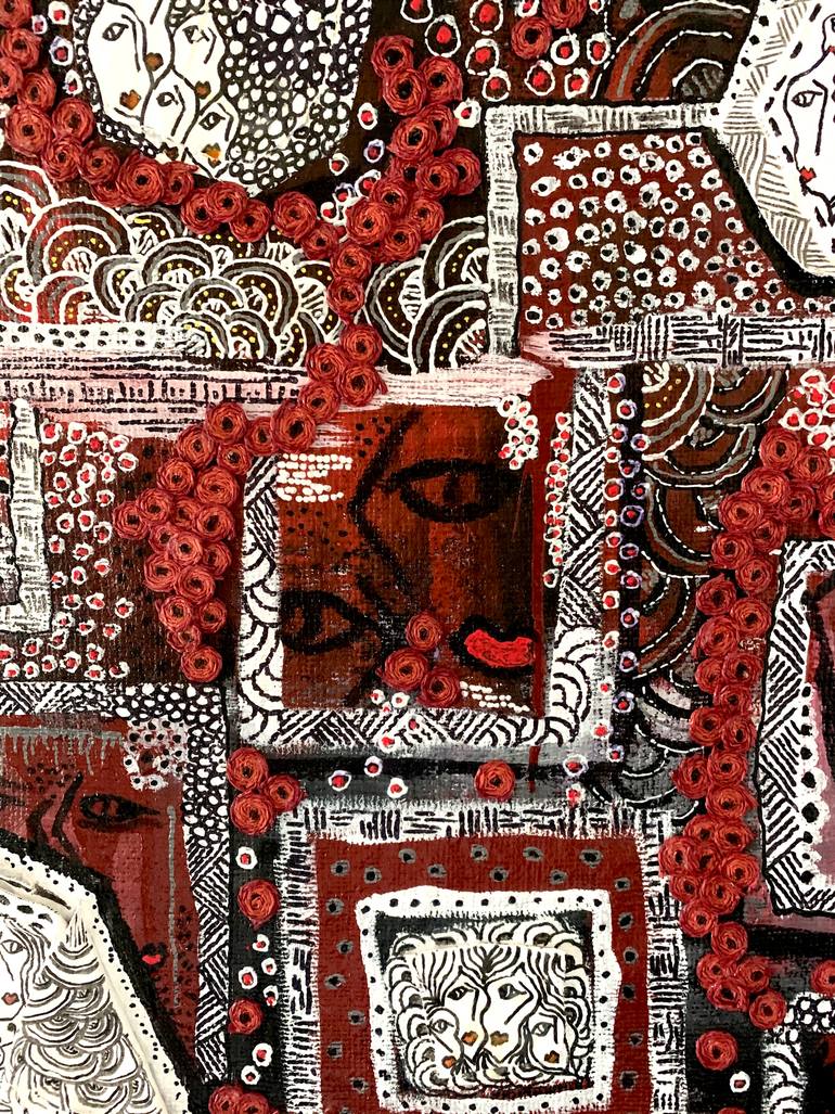 Original Figurative Abstract Collage by Elif Kemahlioglu