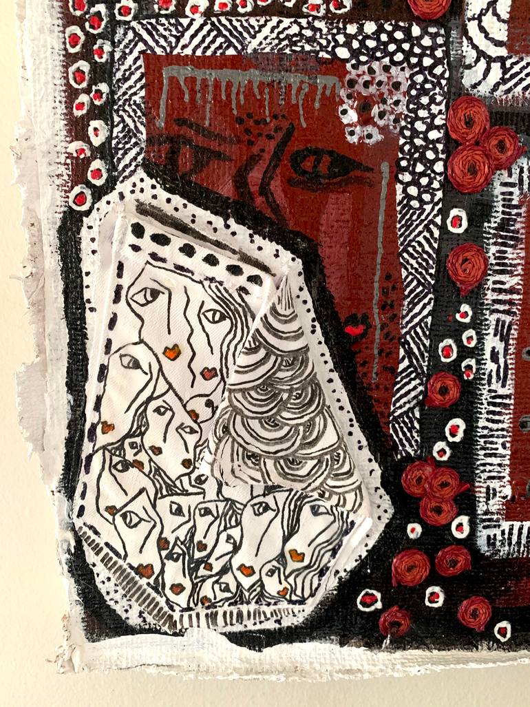 Original Figurative Abstract Collage by Elif Kemahlioglu