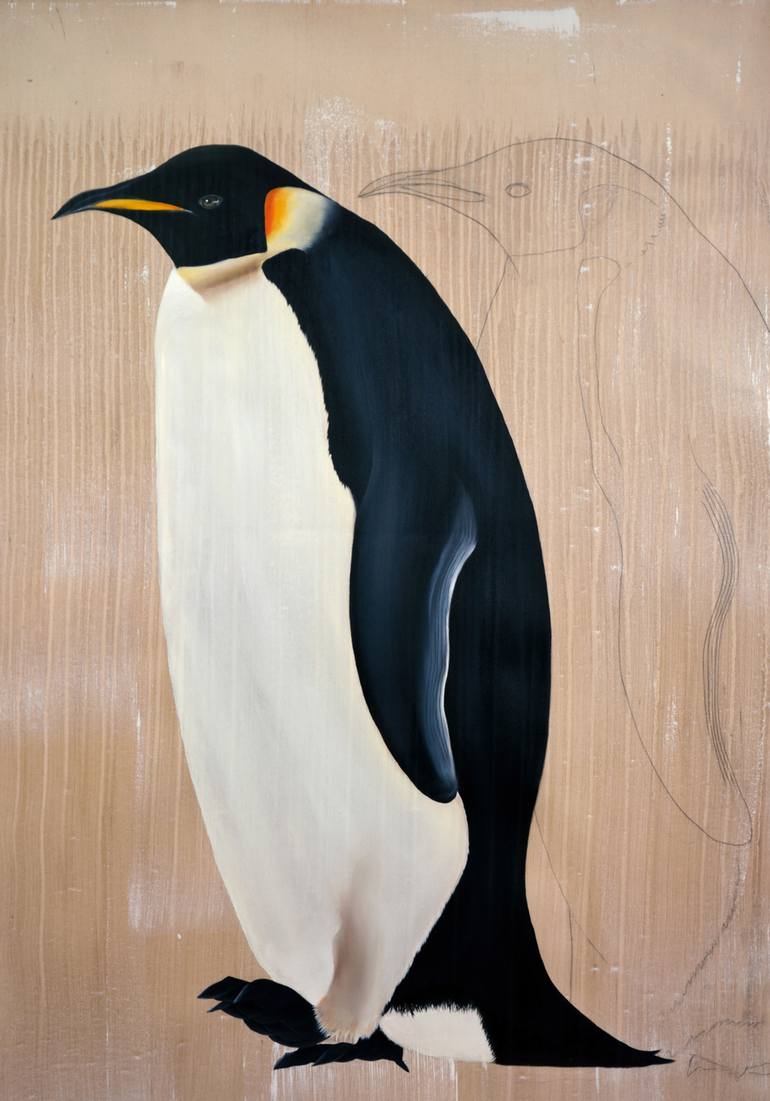 Emperor Pinguin Limited Edition Of 25 Printmaking By Thierry Bisch Saatchi Art