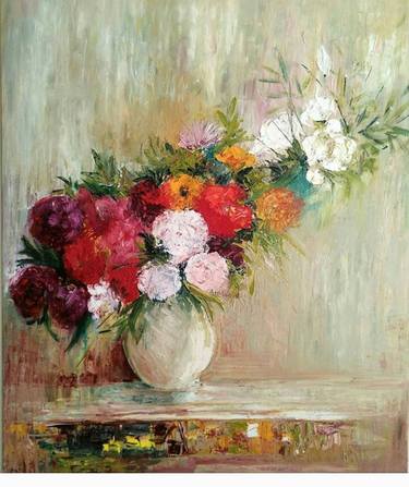 Original Impressionism Floral Paintings by Anila Dekovelli Ciccone