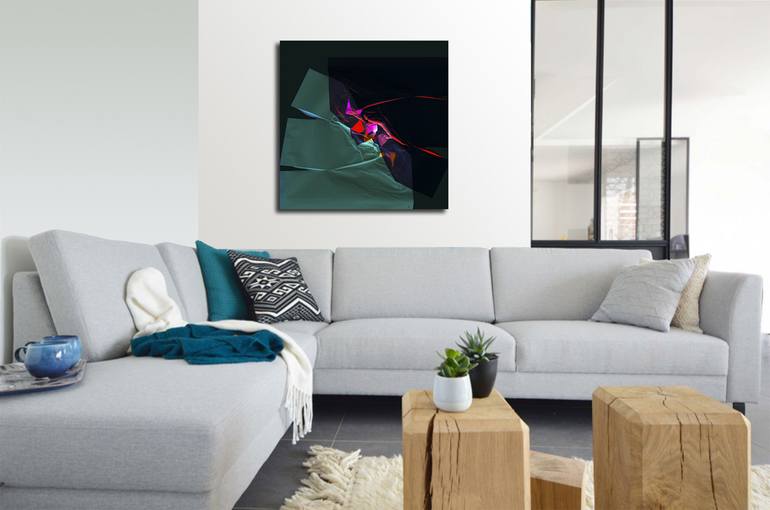 Original Abstract Expressionism Light Digital by Gerard Esquerre