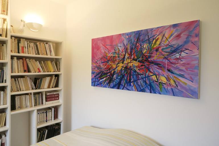 Original Abstract Expressionism Culture Painting by Gerard ESQUERRE