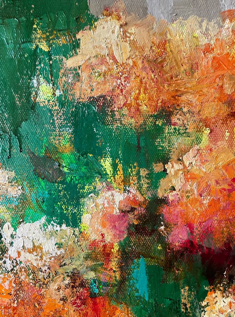 Original Abstract Botanic Painting by Fakhriyya Aliyeva