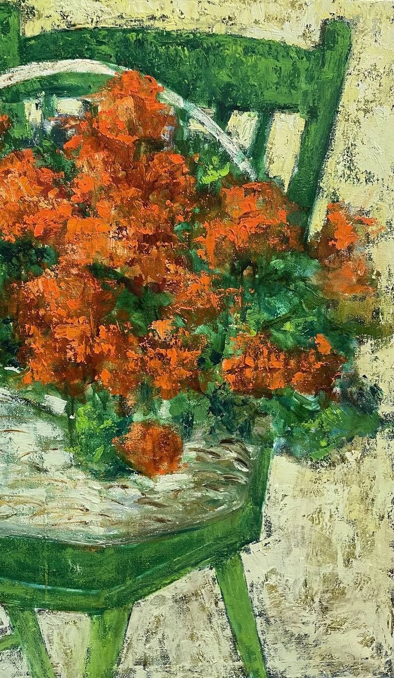 Original Abstract Botanic Painting by Fakhriyya Aliyeva