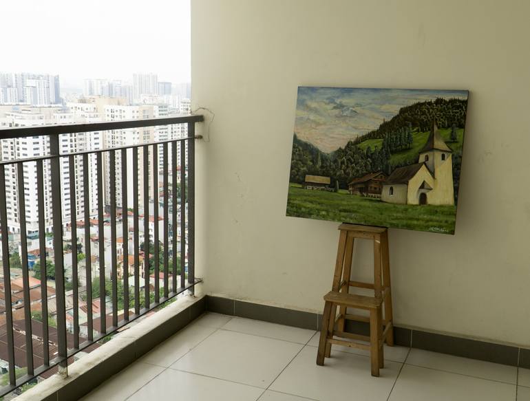 Original Generative Landscape Painting by Nguyễn Đại Thắng