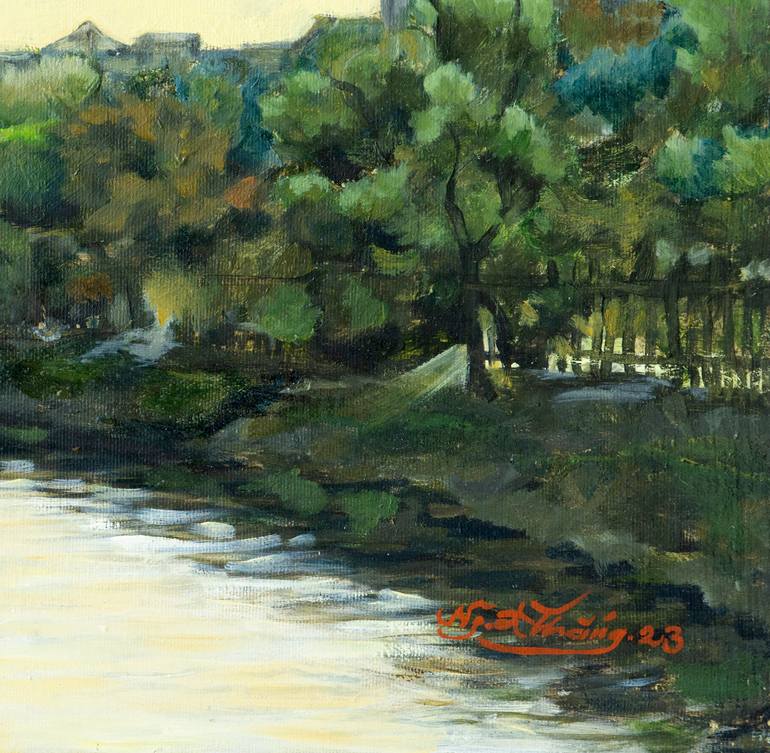 Original Generative Landscape Painting by NguyễN ĐạI ThắNg