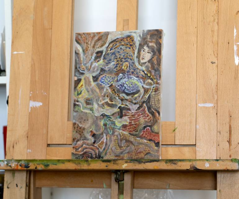 Original Abstract Women Painting by NguyễN ĐạI ThắNg