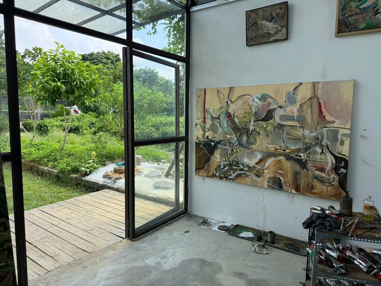 Original Abstract Painting by NguyễN ĐạI ThắNg