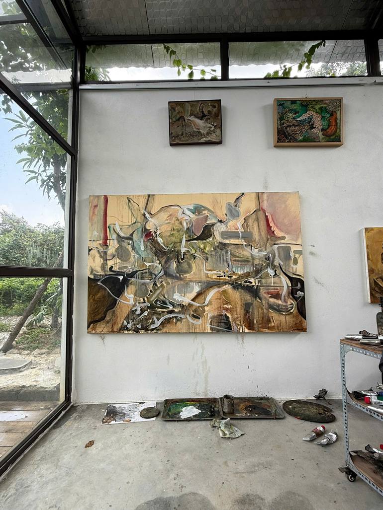 Original Abstract Painting by NguyễN ĐạI ThắNg