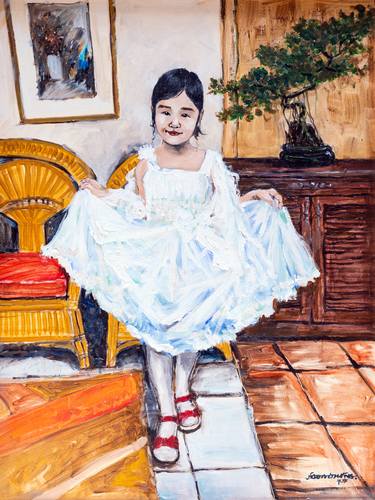 Original Fine Art Children Paintings by Nguyễn Đại Thắng