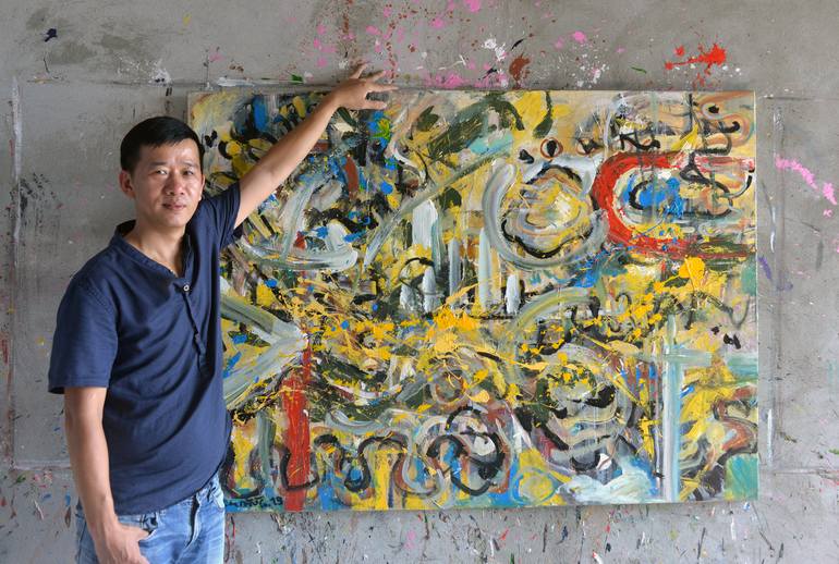 Original Abstract Painting by Nguyễn Đại Thắng