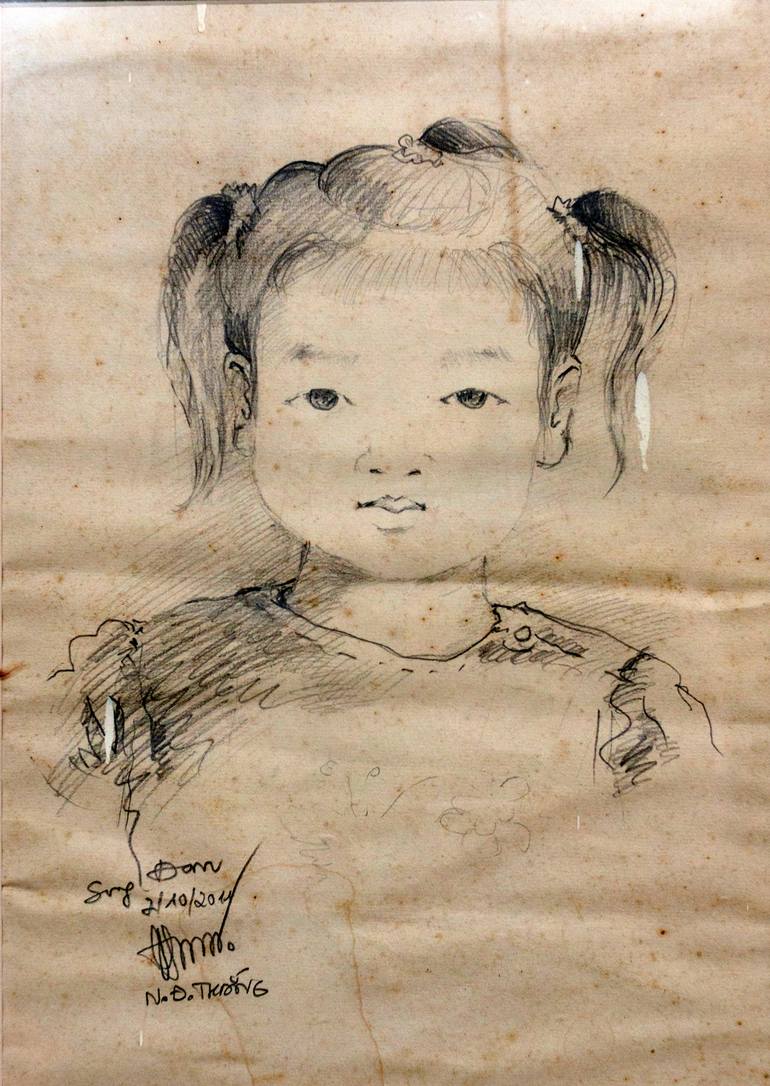 Sketch of baby Song Dan Drawing by Nguyễn Đại Thắng | Saatchi Art