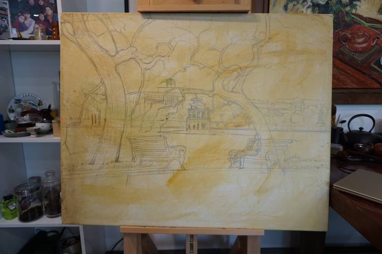 Original Realism Landscape Painting by NguyễN ĐạI ThắNg