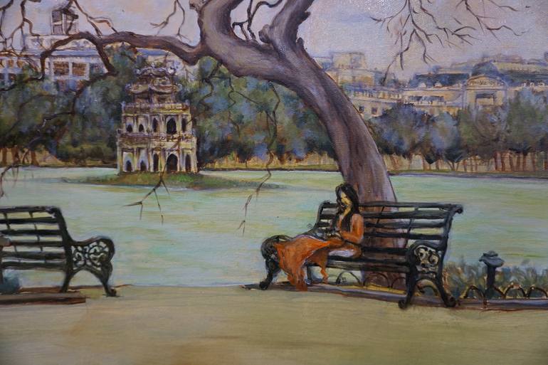 Original Realism Landscape Painting by NguyễN ĐạI ThắNg