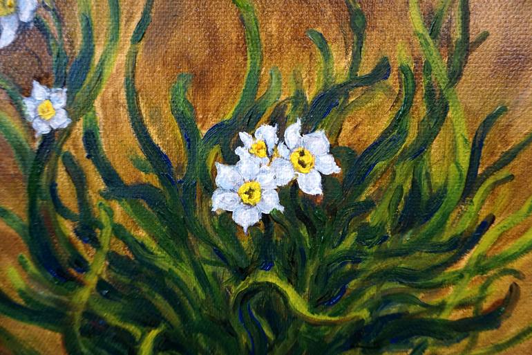 Original Expressionism Floral Painting by NguyễN ĐạI ThắNg