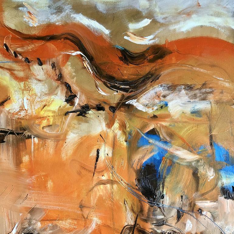 Original Abstract Expressionism Abstract Painting by Nguyễn Đại Thắng