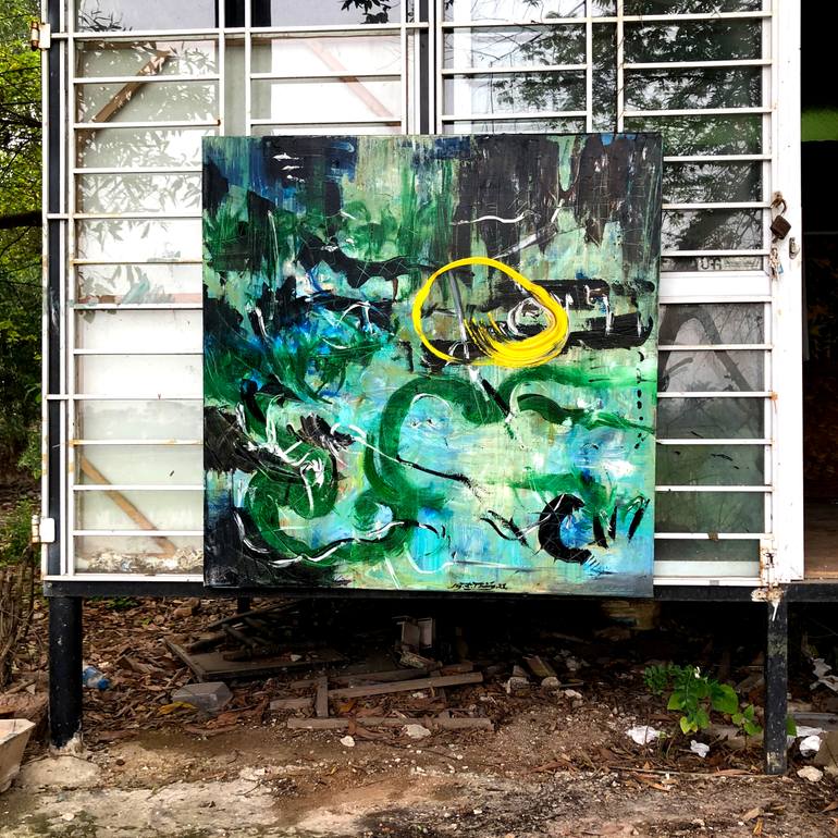 Original Abstract Expressionism Abstract Painting by NguyễN ĐạI ThắNg