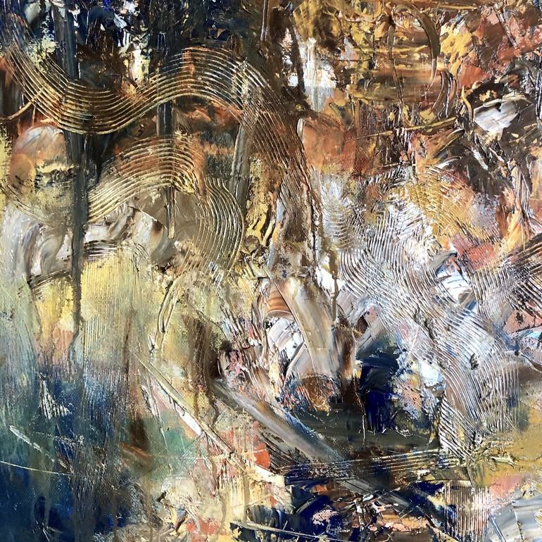 Original Abstract Expressionism Abstract Painting by Nguyễn Đại Thắng