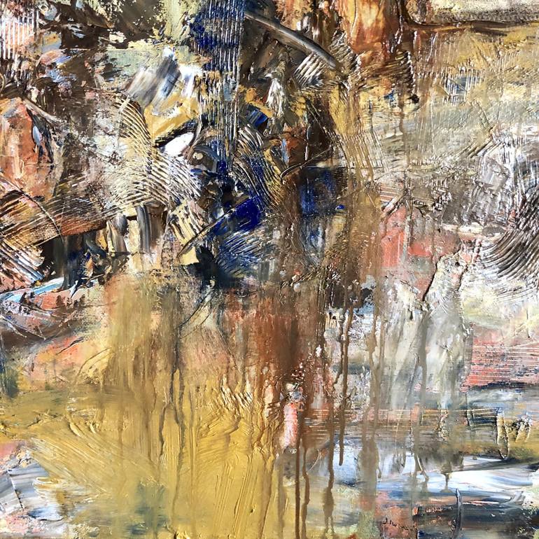 Original Abstract Expressionism Abstract Painting by Nguyễn Đại Thắng